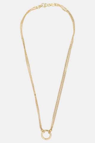 Colar fileira dupla Round - Ouro amarelo