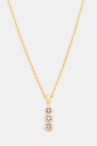Pendente Mini trilogy - Ouro amarelo e diamantes