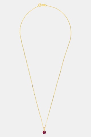 Pendente Puce - Ouro amarelo e rubis