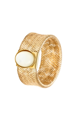 Bague Nacre flamboyant - Or jaune et nacre