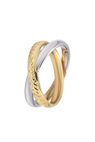 Anel Radiant - Ouro amarelo e ouro branco