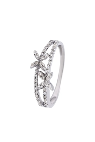 Anel Matchy Diamants - Ouro branco e diamantes