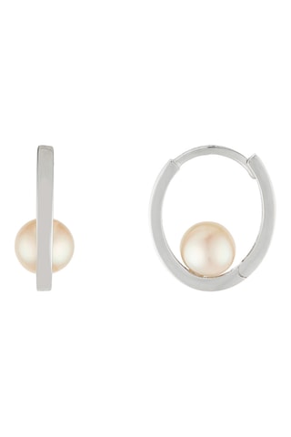 Argolas Cerceau - Ouro branco e pérolas de cultura de água doce