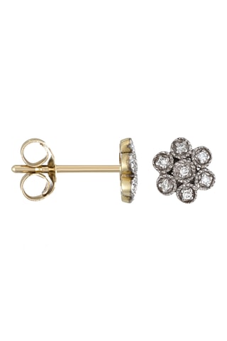 Brincos Petite Fleur - Ouro amarelo e diamantes 