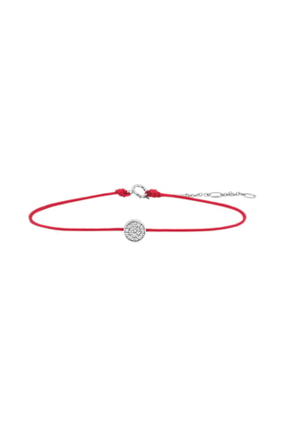 Pulseira Mon Précieux Rouge - Ouro branco e diamantes
