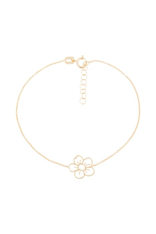 Pulseira Fleur Dorée - Ouro amarelo