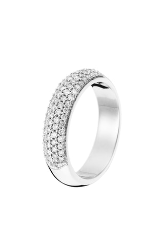 Anel Sincerité - Ouro branco e diamantes