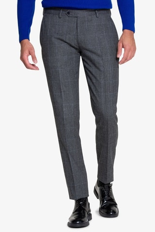 Pantalón de traje - Azul y gris