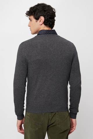 Jersey de lana y cachemir -  Harmont & Blaine - Verde y gris