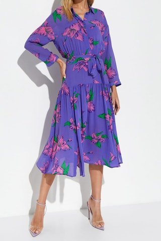 Vestido evasé - Violeta