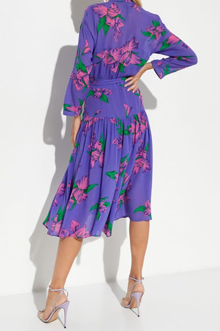 Vestido evasé - Violeta