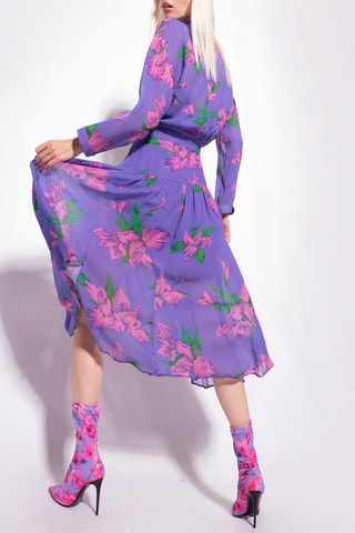 Vestido evasé - Violeta