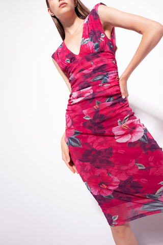 Vestido de tubo - Fucsia