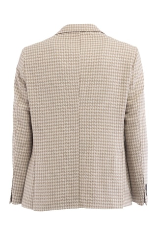 Blazer - Beige y blanco