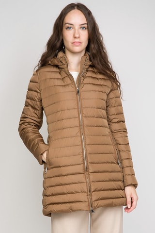 Anorak largo con capucha - ADD - Marrón