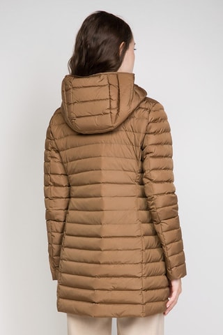 Anorak largo con capucha - ADD - Marrón