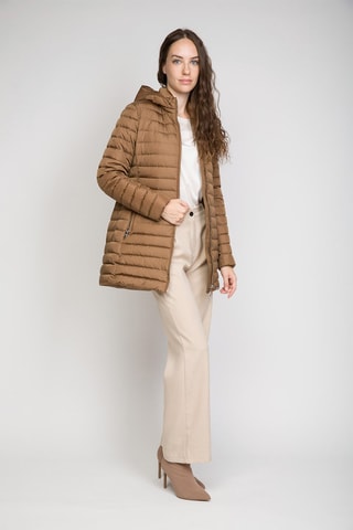 Anorak largo con capucha - ADD - Marrón