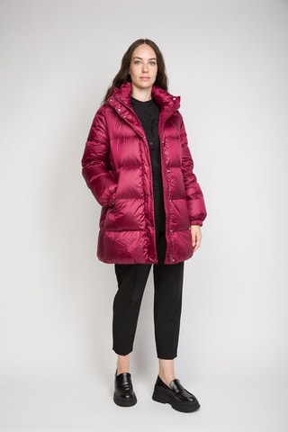 Anorak largo con capucha - ADD - Burdeos