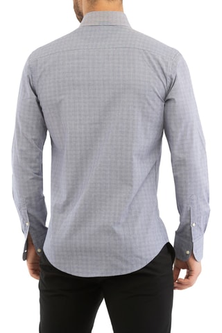 Camisa - Azul y gris