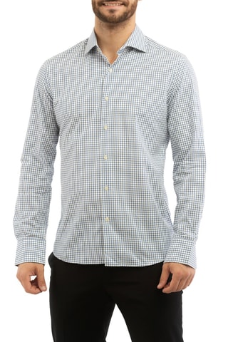 Camisa - Blanco y azul