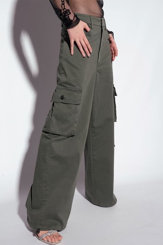 Pantalon cargo - Kaki
