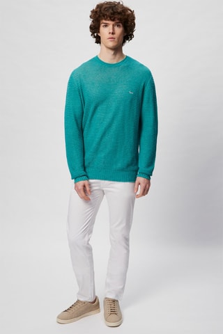Jersey de lino - Harmont & Blaine - Turquesa
