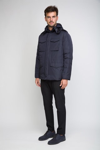 Chaqueta con capucha - ADD - Azul marino