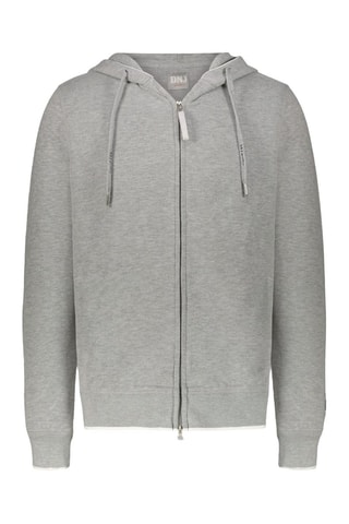 Sudadera con capucha - Blanco y gris