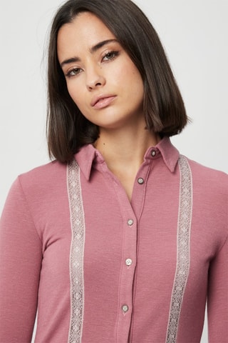 Camisa - Harmont & Blaine - Blanco y rosa