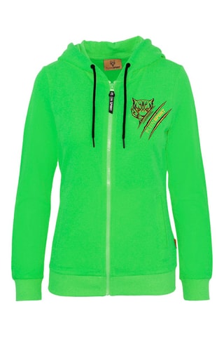 Sudadera con capucha - Verde y amarillo