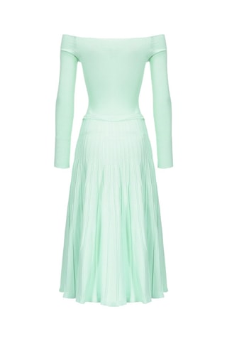Vestido evasé - Verde agua