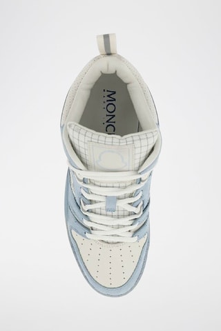 Zapatillas altas de piel Pivot -Moncler - Azul claro