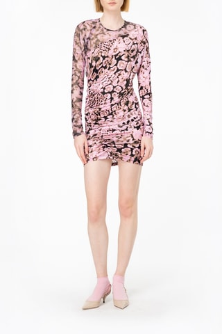 Vestido de tubo - Negro y rosa