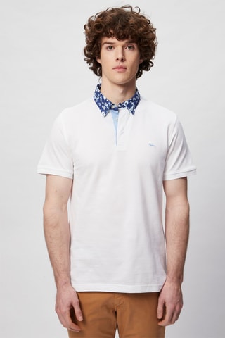 Polo - Harmont & Blaine - Blanco y azul