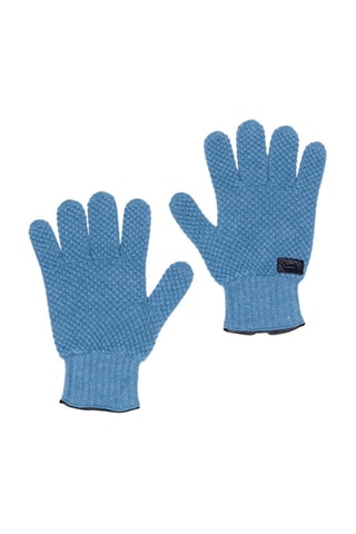 Guantes de lana y cachemir - Negro y azul