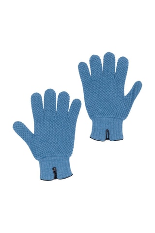 Guantes de lana y cachemir - Negro y azul
