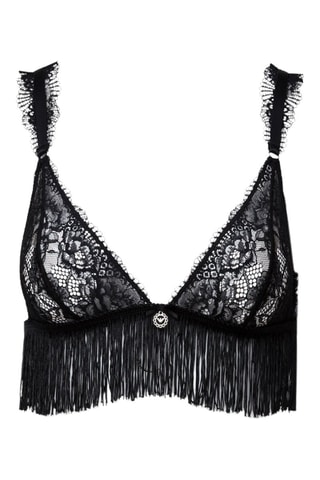 Sujetador - Emporio Armani - Negro y plateado