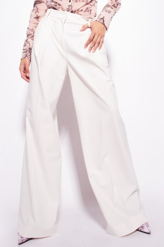 Pantalón wide leg - Blanco