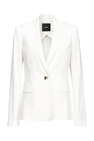 Chaqueta de lino - Blanco