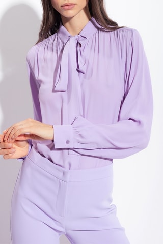 Camisa de seda - Violeta