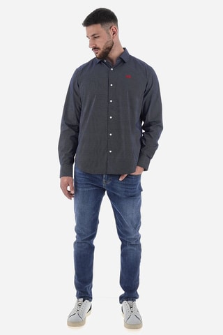 Camisa regular fit - Azul marino