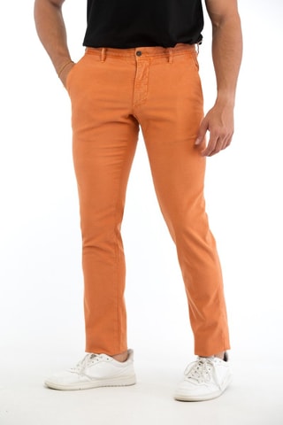 Pantalón slim fit - Incotex - Naranja