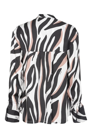 Blusa - Negro, blanco y rosa