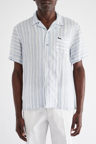 Camisa de lino - Harmont & Blaine - Celeste