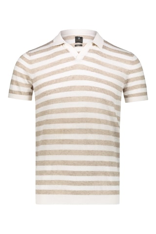 Polo - Blanco y gris