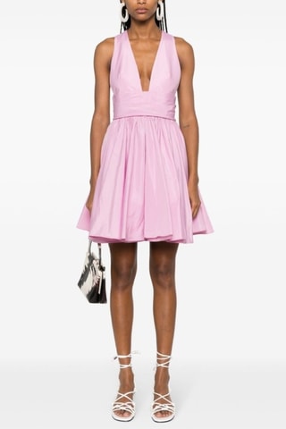 Vestido evasé - Rosa