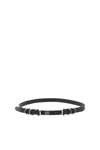 Cinturón de piel bovina - Negro