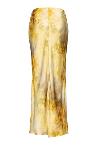 Falda larga - Blanco y amarillo