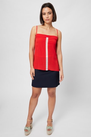 Top de seda - Harmont & Blaine - Rojo y blanco
