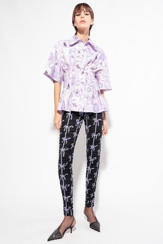 Camisa - Blanco y violeta